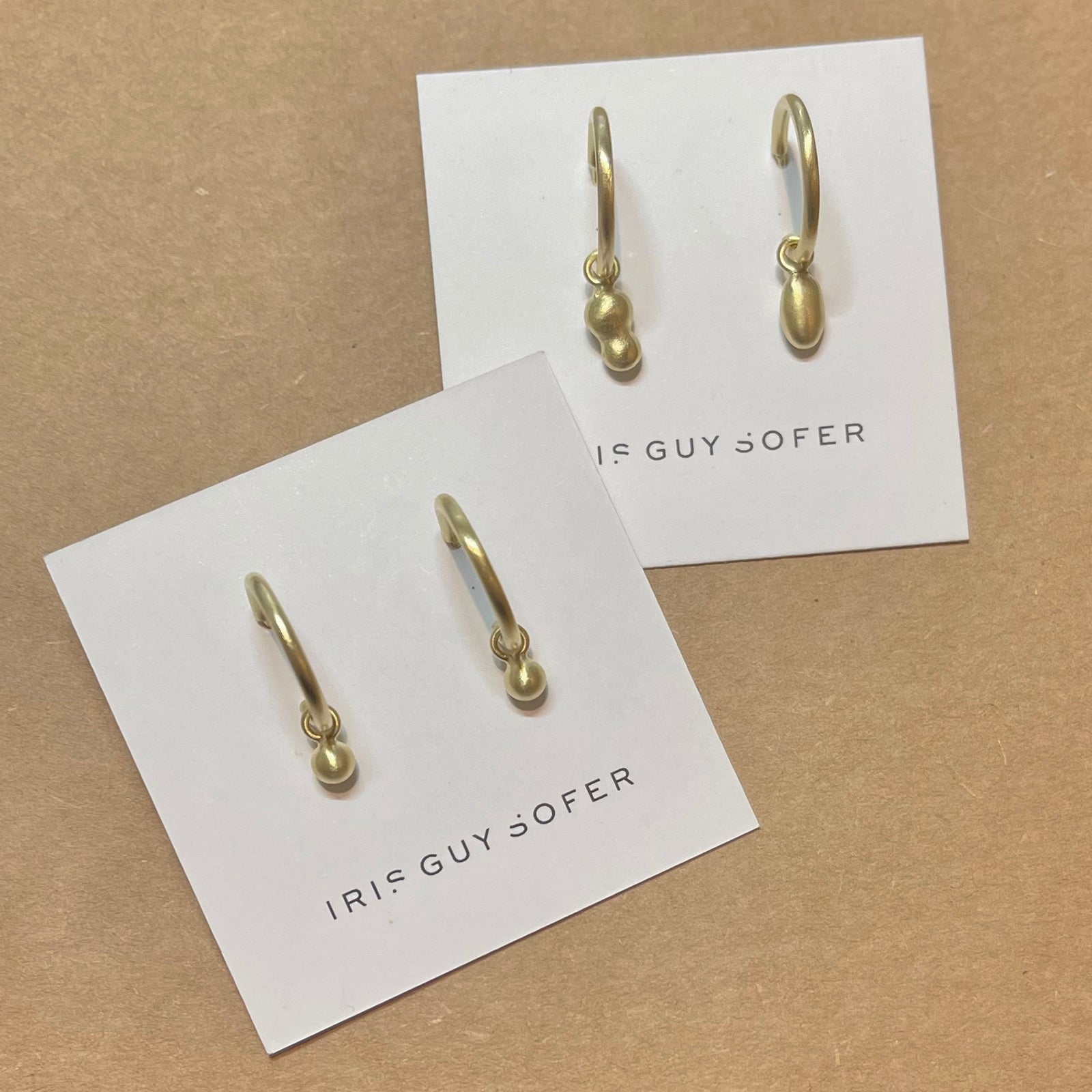 Gold HOOPS w/ hanging nuggets