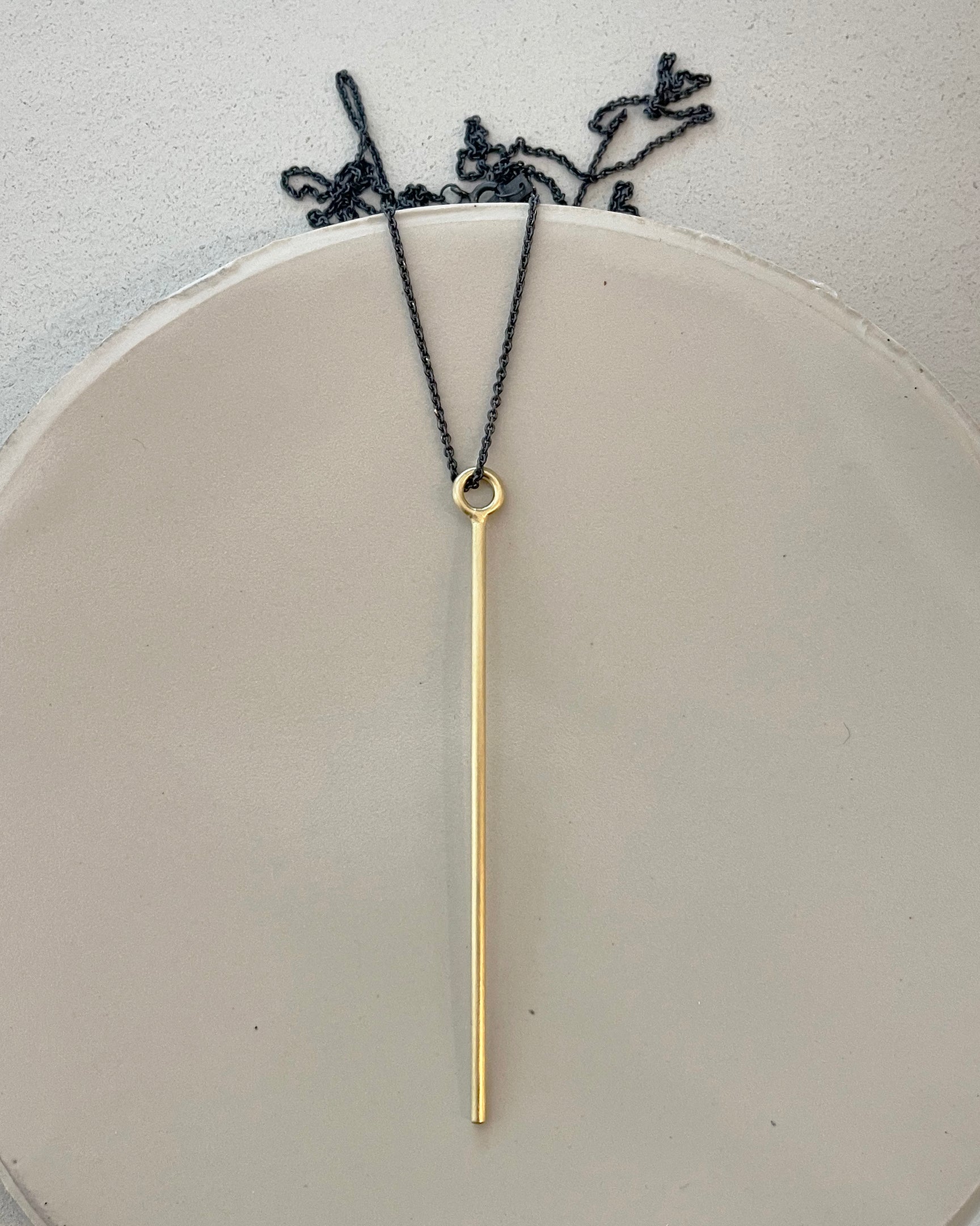 vertical line necklace