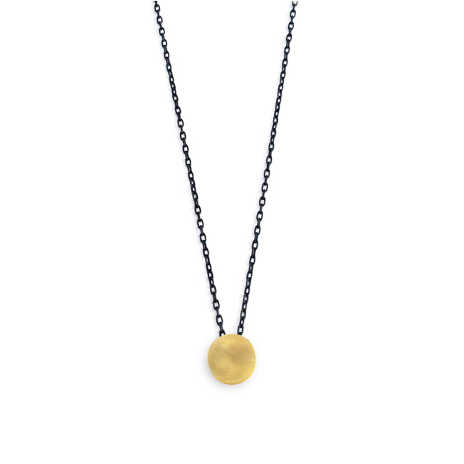 Flat disk necklace