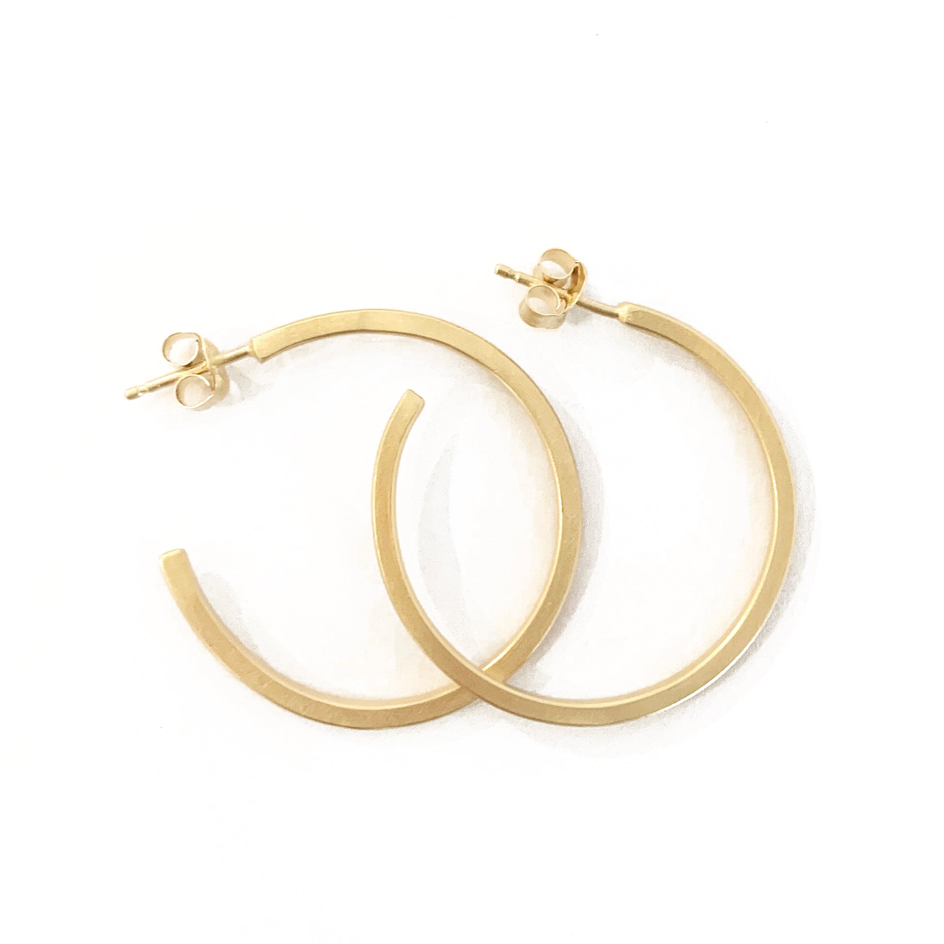 Hoop earrings Gold plated