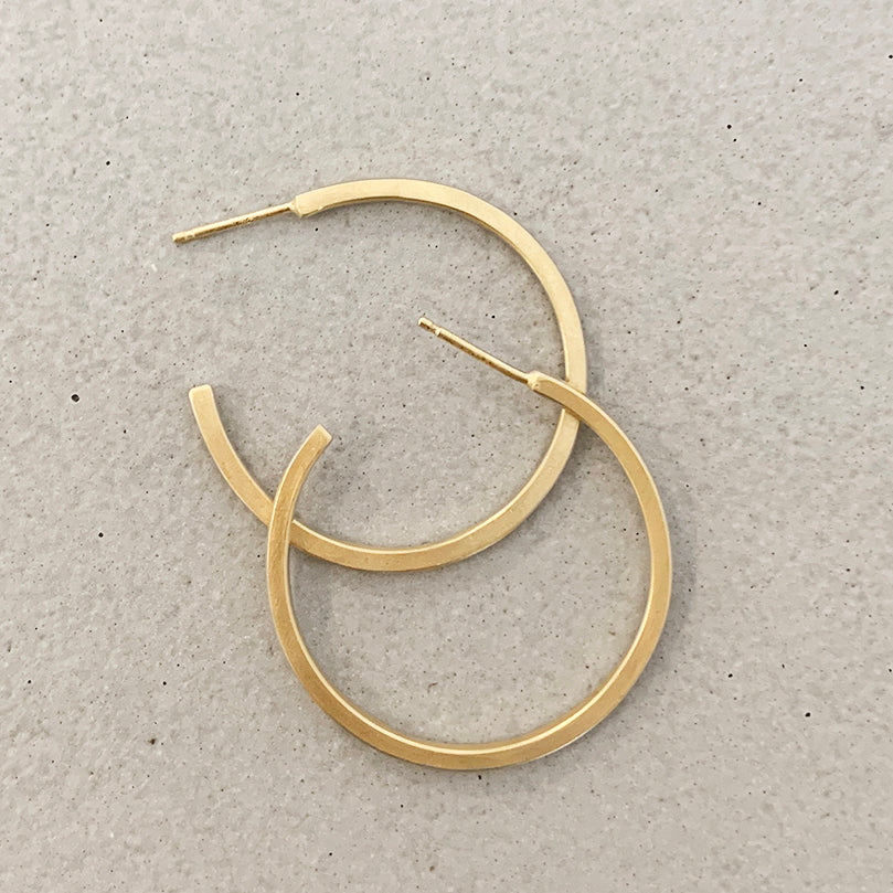 Hoop earrings Gold plated