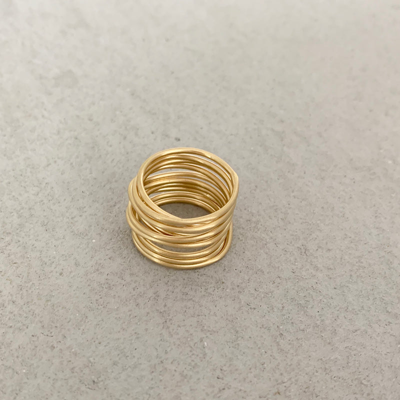 NEST BRASS  Ring / טבעת מתלפפת