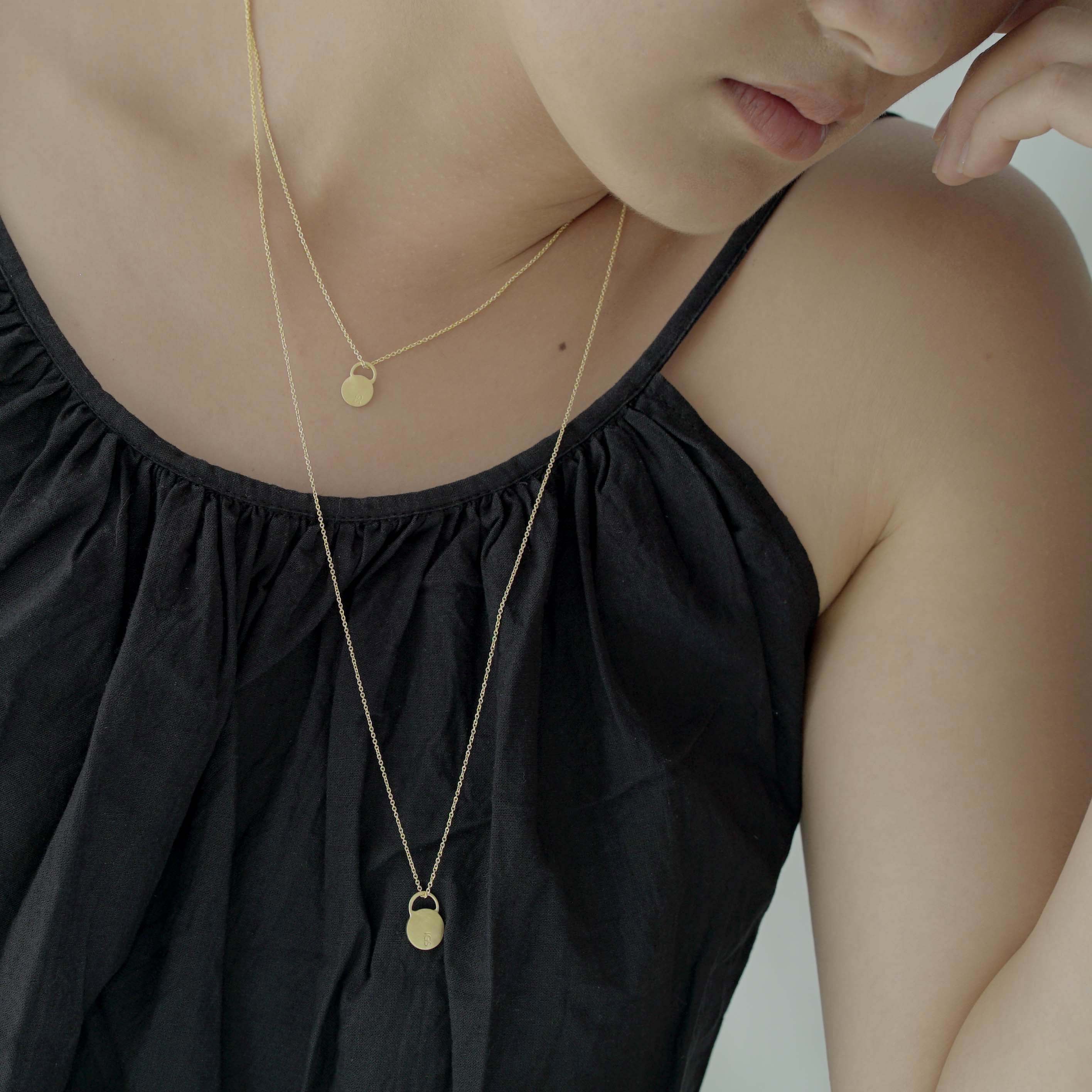 Small Maya tag necklace
