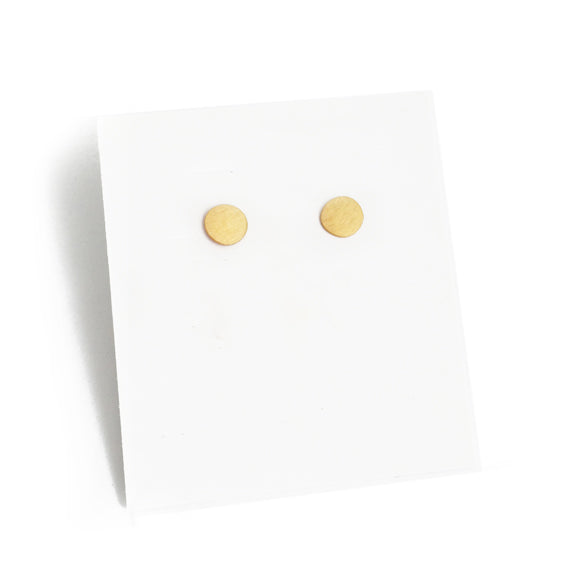 Gold dot studs / עגילי נקודה זהב