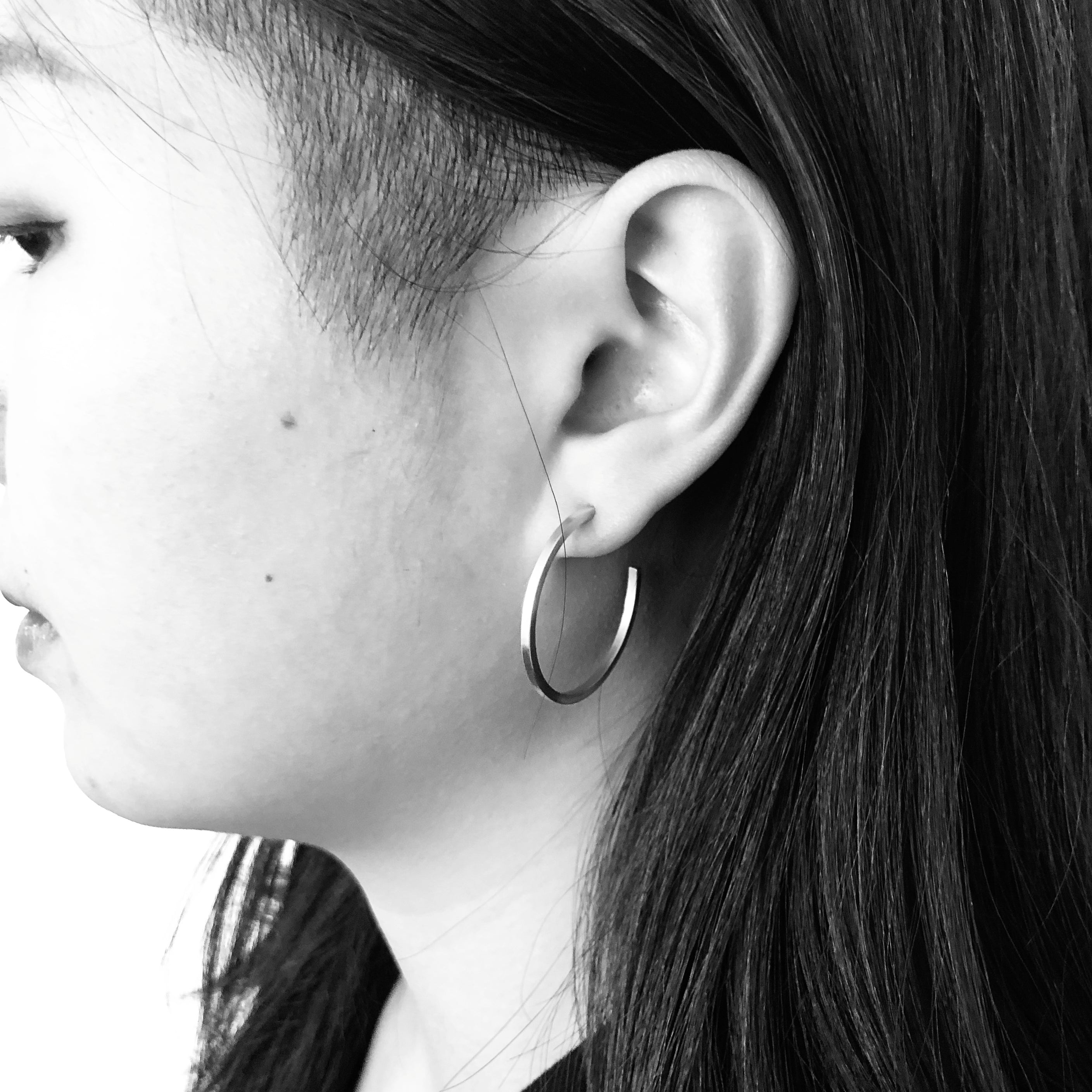 Hoop earrings Gold plated