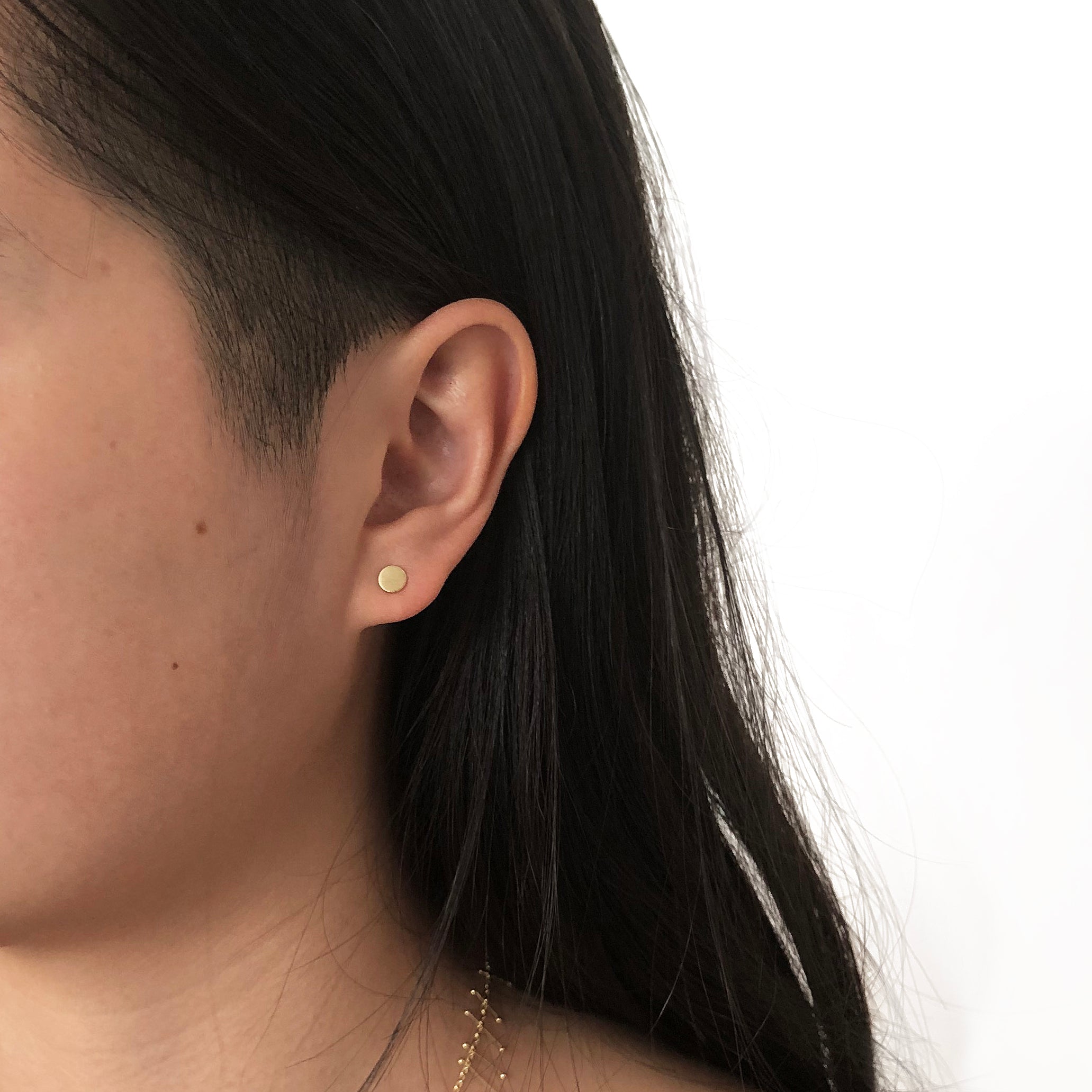 Gold dot studs