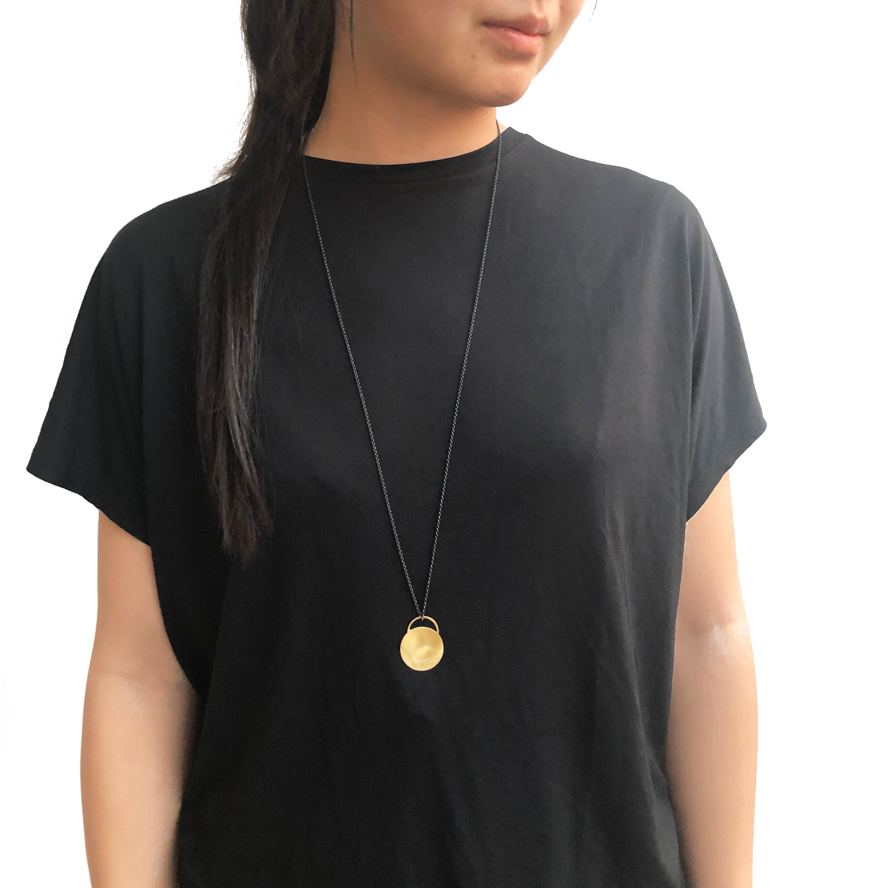 Round tag necklace - Large